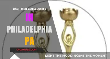 Philadelphia PA Candle Lighting Time: When to Light Shabbat Candles