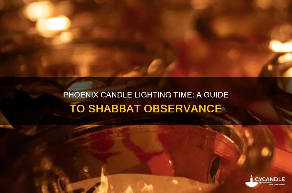 what time is candle lighting in phoenix