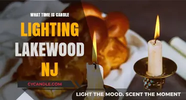 Lakewood NJ Candle Lighting Time: When to Light Shabbat Candles