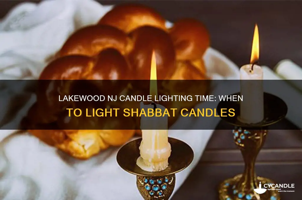 what time is candle lighting lakewood nj