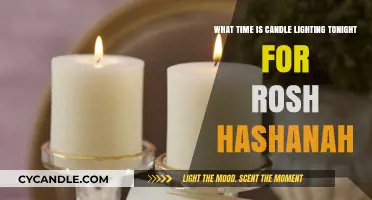 Rosh Hashanah Candle Lighting Time Tonight: A Guide to Observance