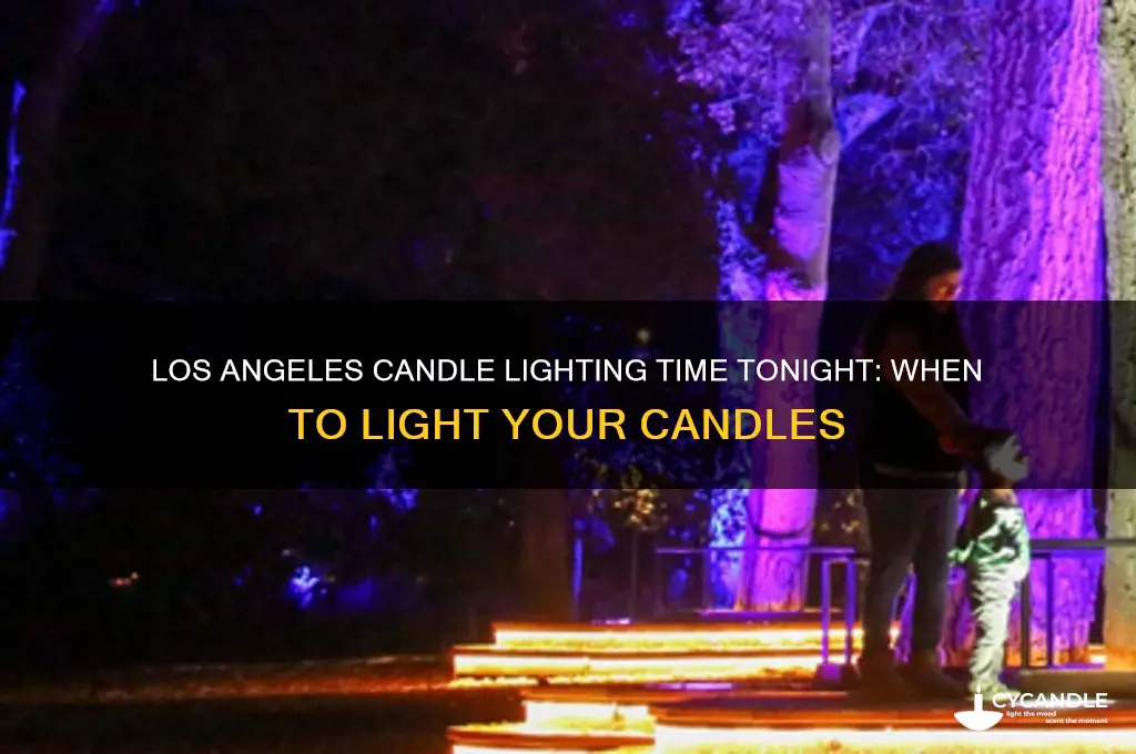 what time is candle lighting tonight in los angeles