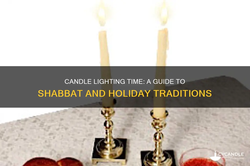 what time is candle lighting