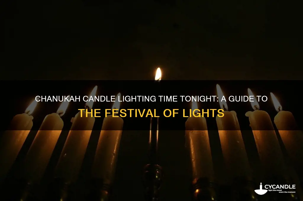 what time is chanukah candle lighting tonight