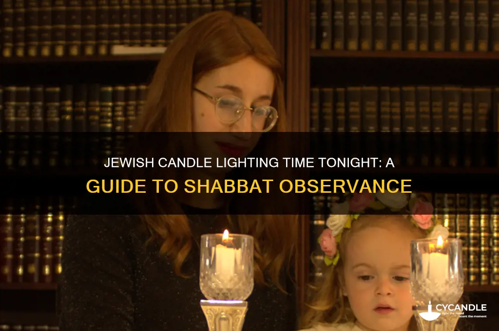 what time is jewish candle lighting tonight