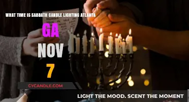 Atlanta GA Sabbath Candle Lighting Time for November 7th