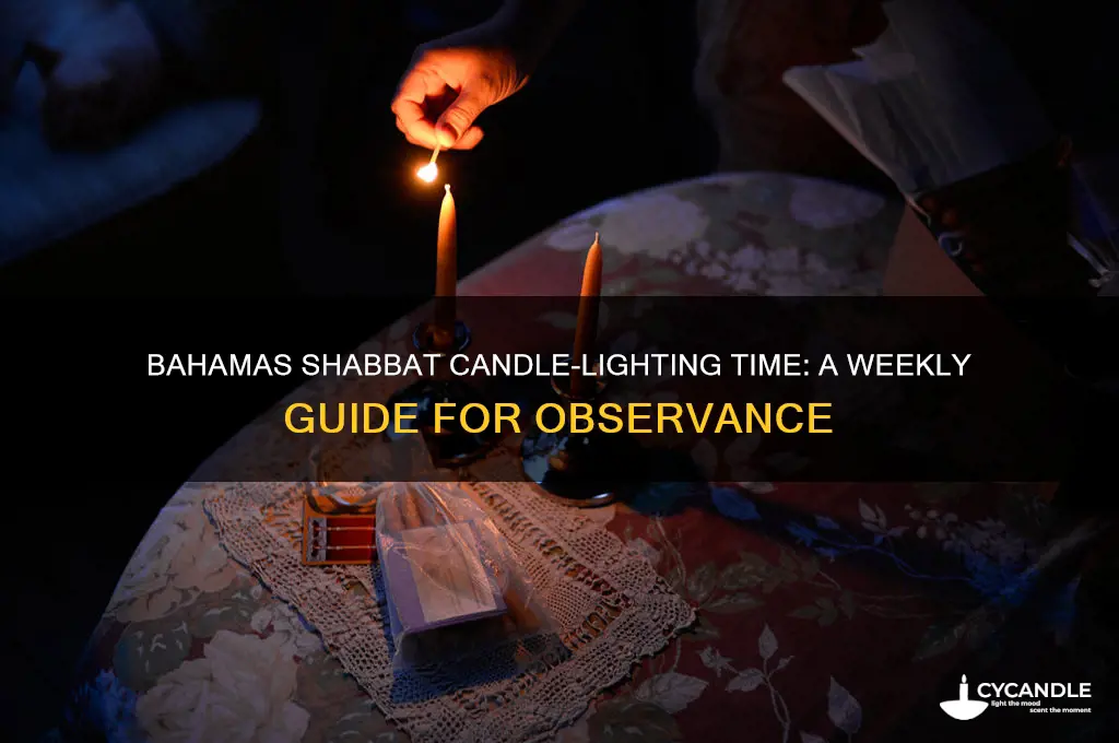 what time is shabbat candle-lighting in the bahamas
