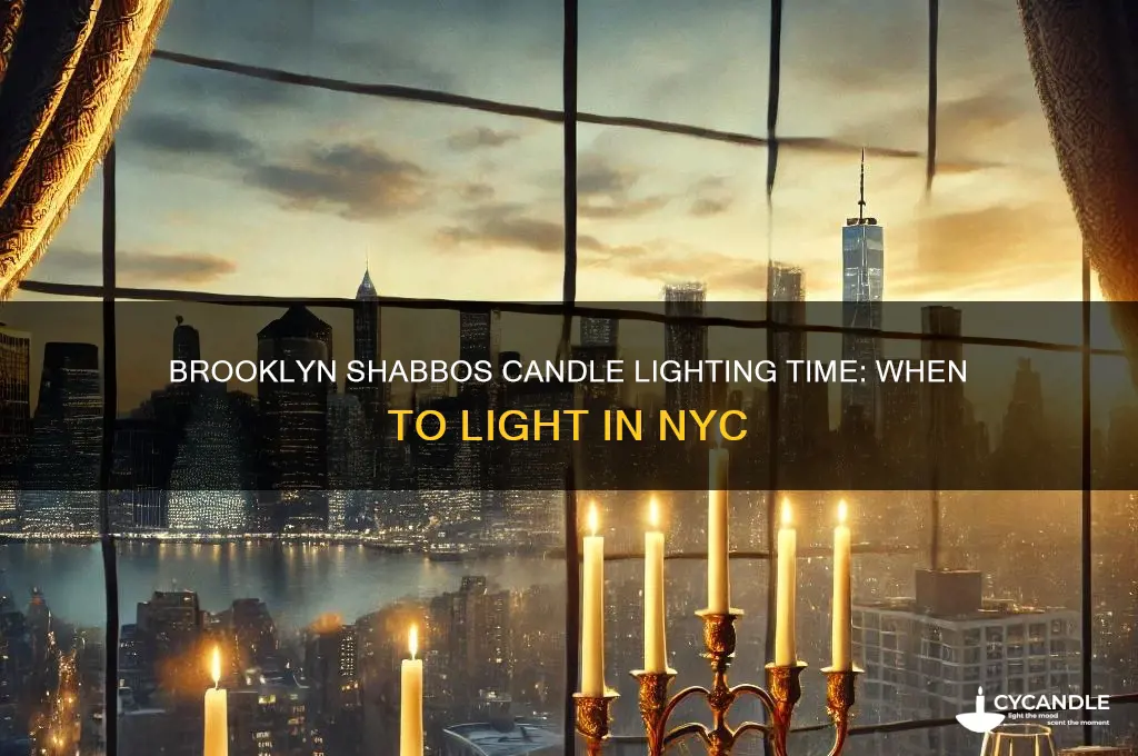 what time is shabbos candle lighting in brooklyn new york