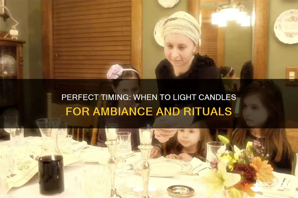what time to light candles