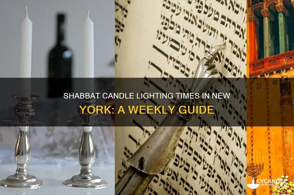 what time to light shabbat candles in new york