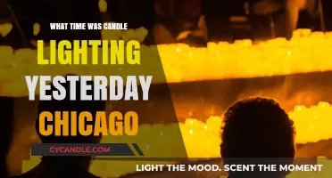 Chicago's Candle Lighting Time: Yesterday's Schedule and Insights