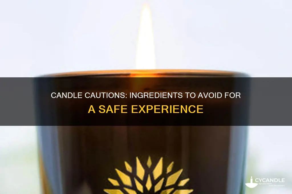 what to avoid in candles