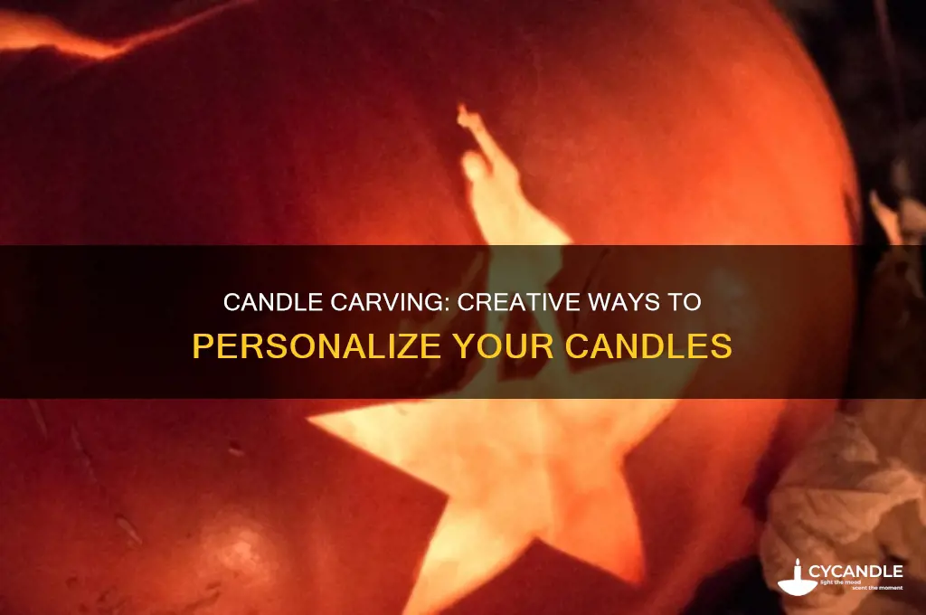 what to carve into a candle