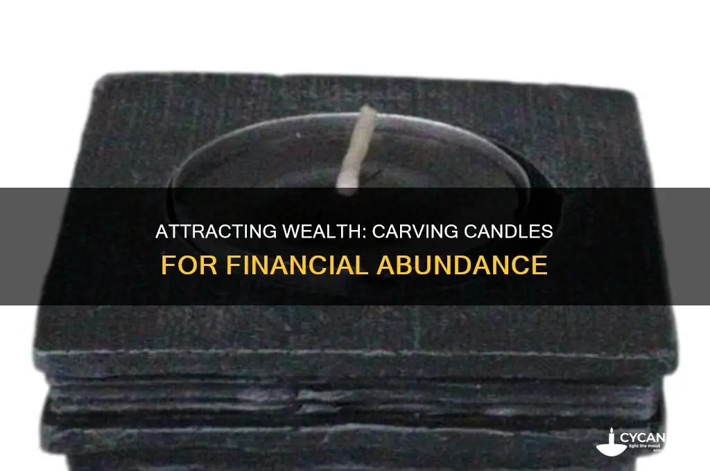 what to carve on candle for money