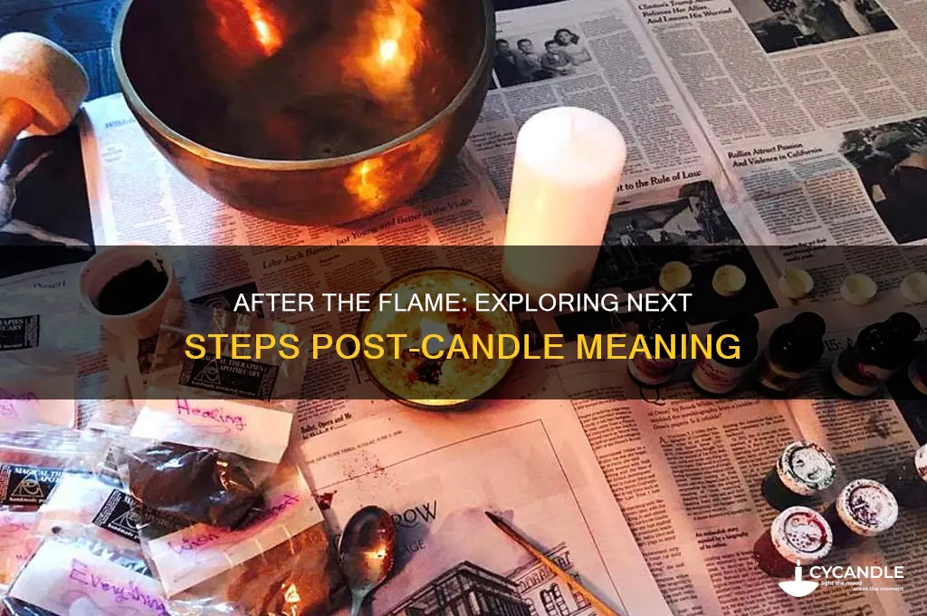 what to do after candle meaning