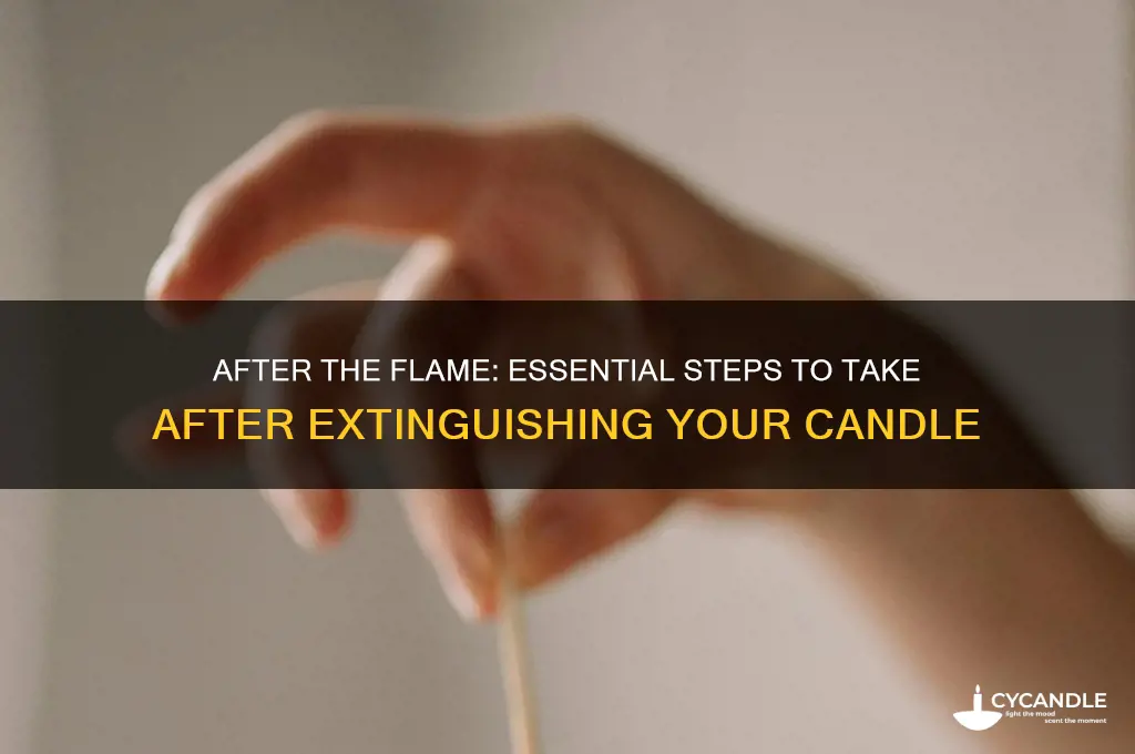 what to do after put out candle