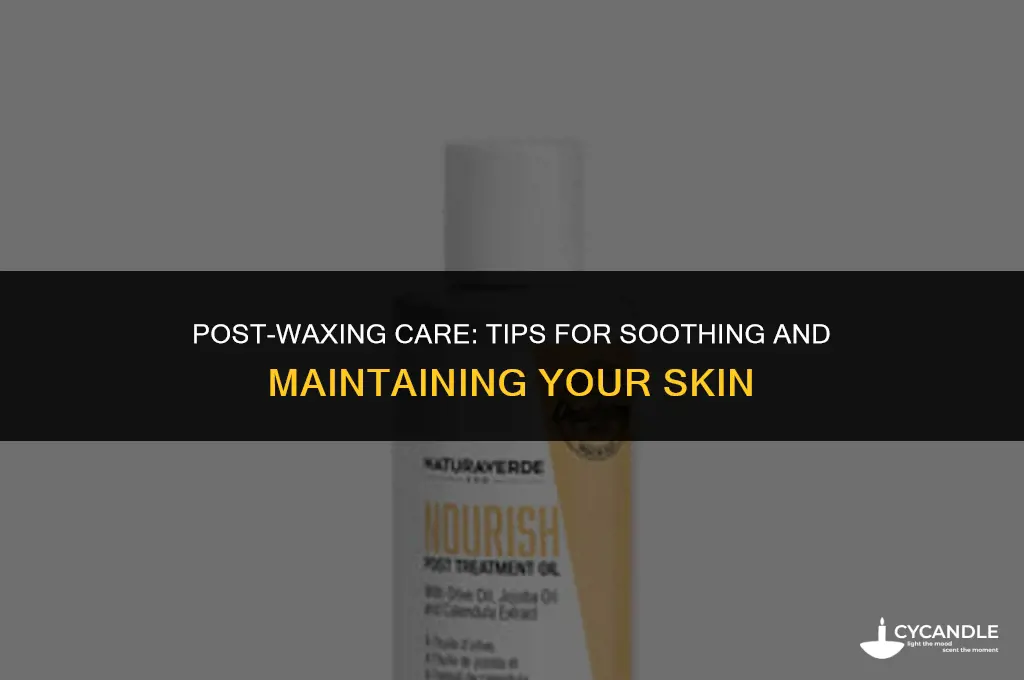 what to do after waxing
