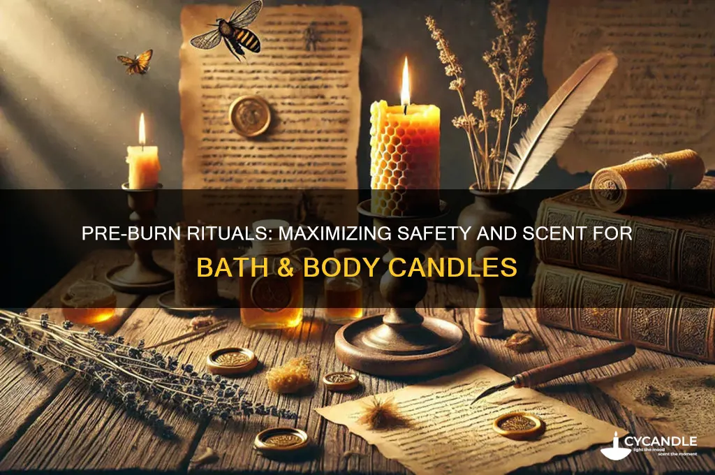 what to do before u burn bath and body candles