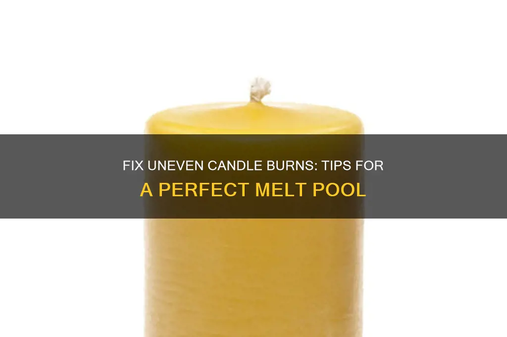 what to do if candle burns unevenly