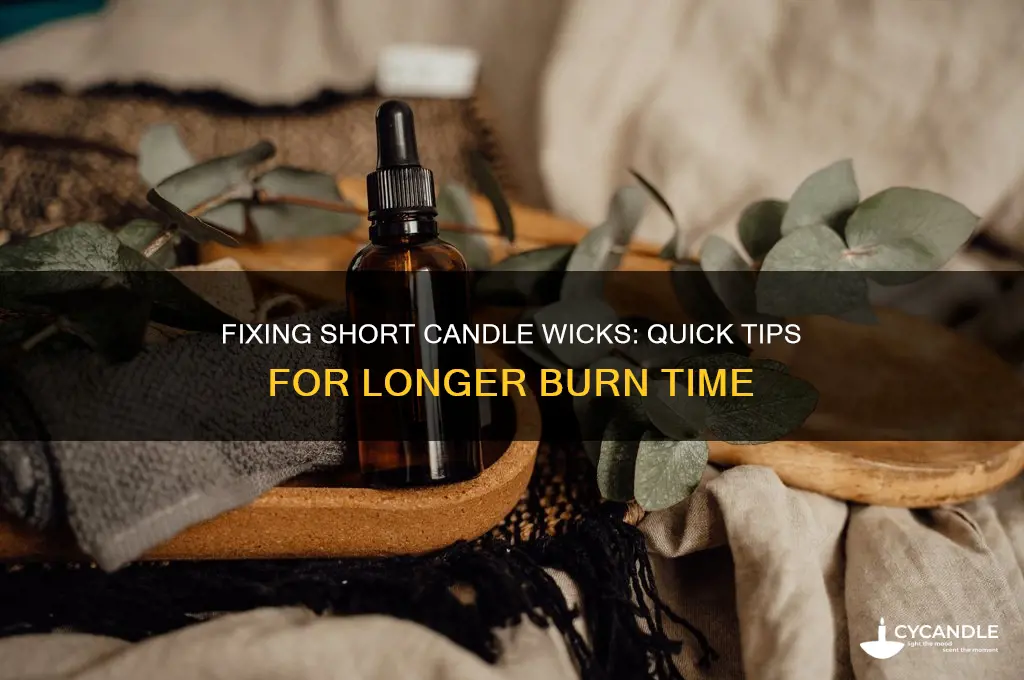 what to do if candle wick is too short