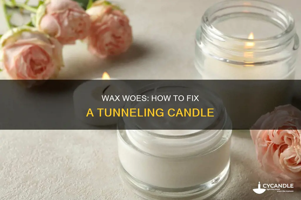 what to do if my candle is tunneling
