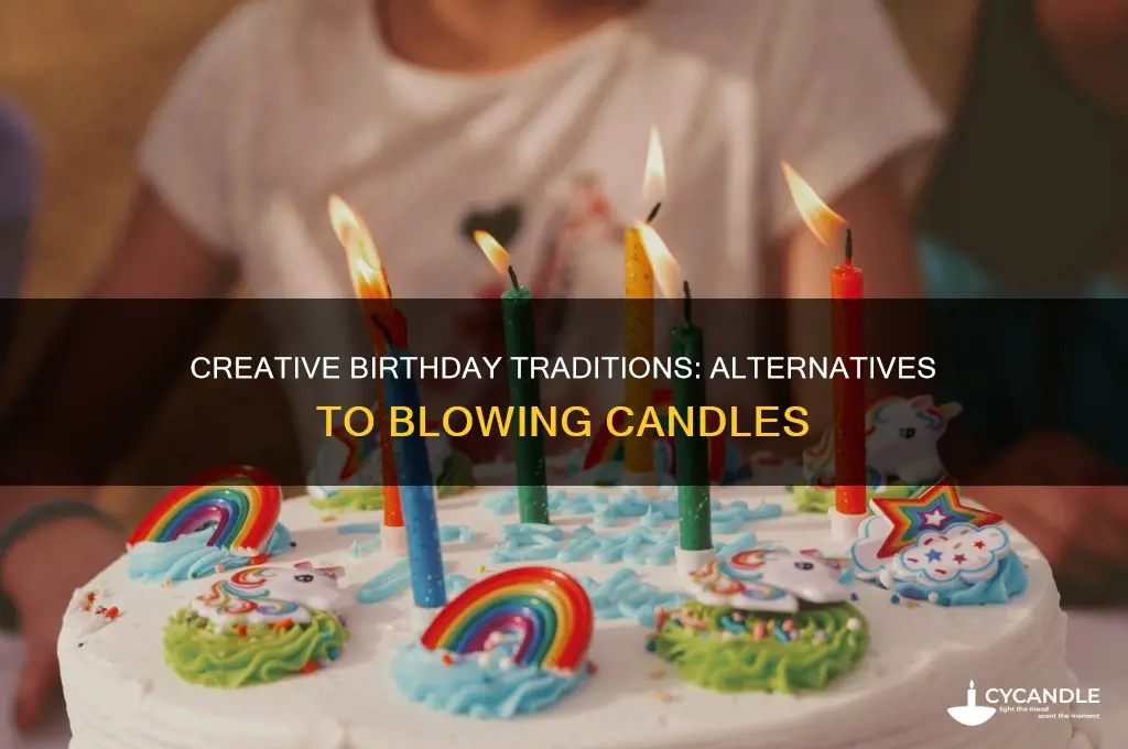 what to do instead of blowing out birthday candles