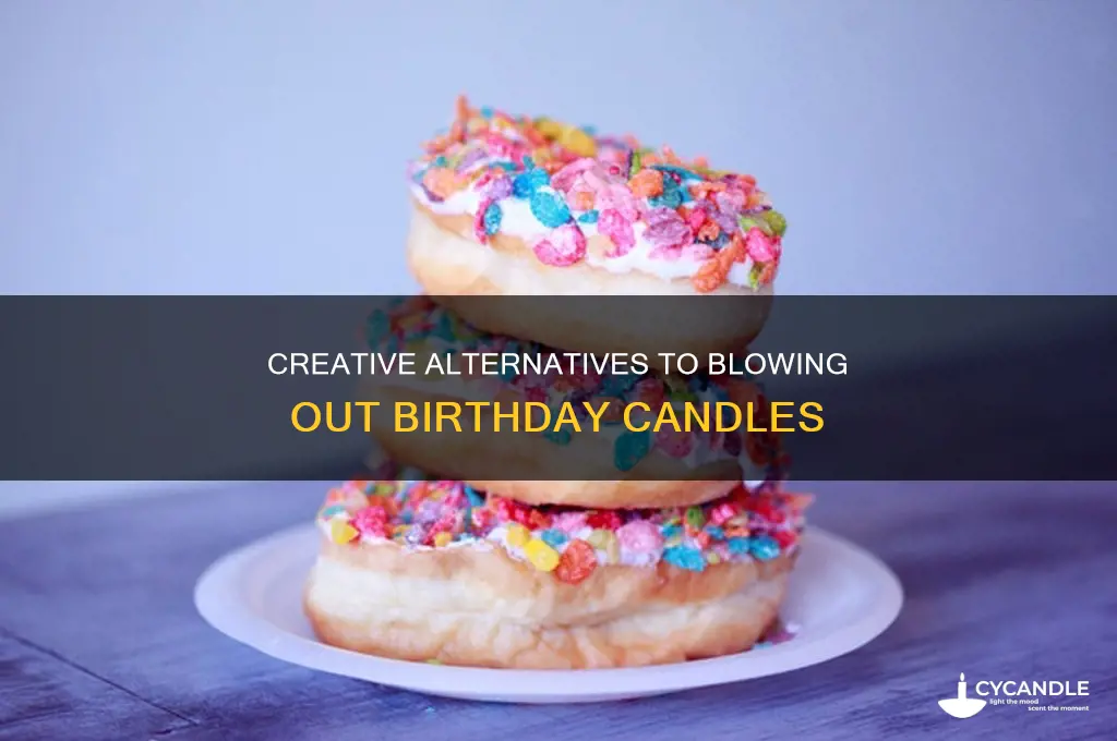 what to do instead of blowing out candles