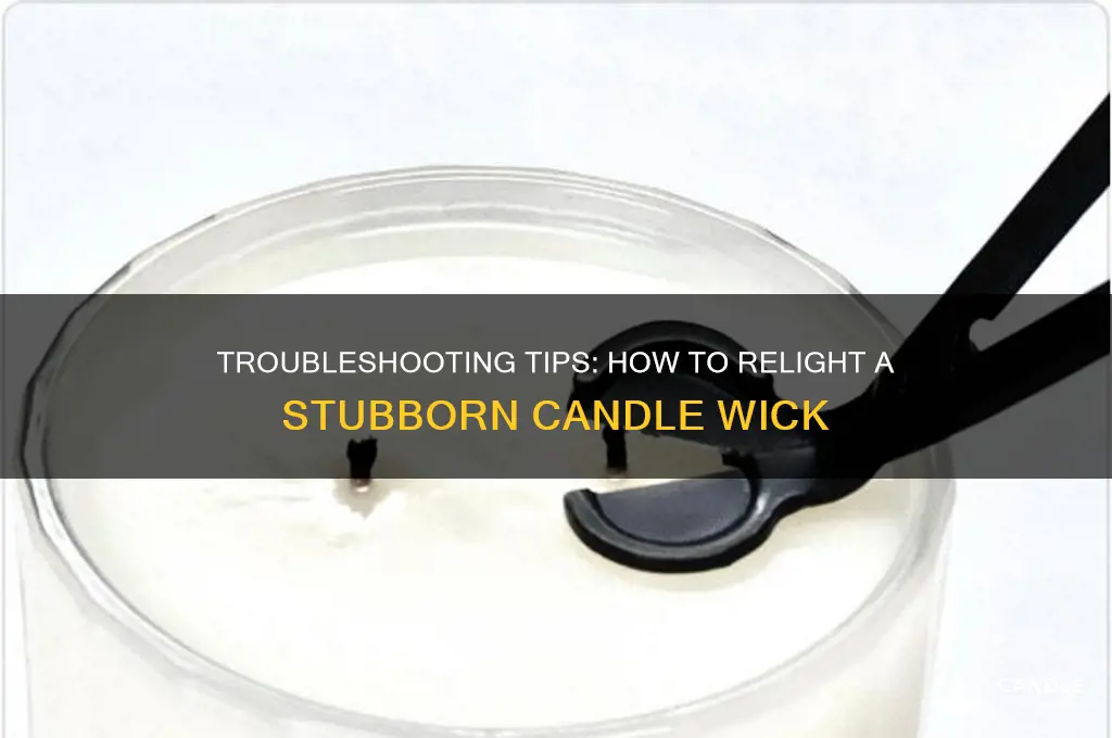 what to do when a candle wick won