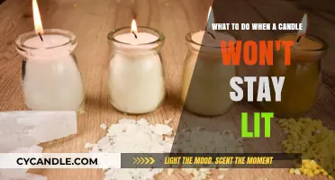 Troubleshooting a Candle That Won't Stay Lit