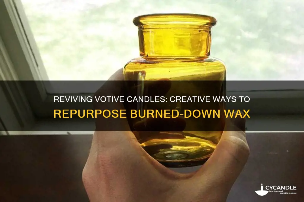 what to do when a votive candle burns down