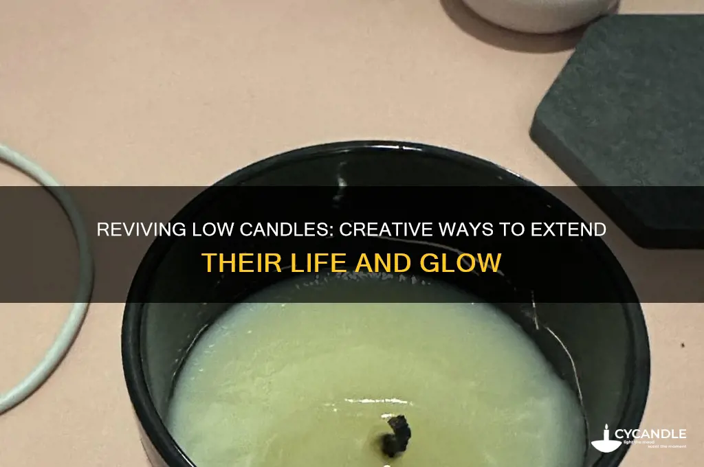 what to do when candle gets low