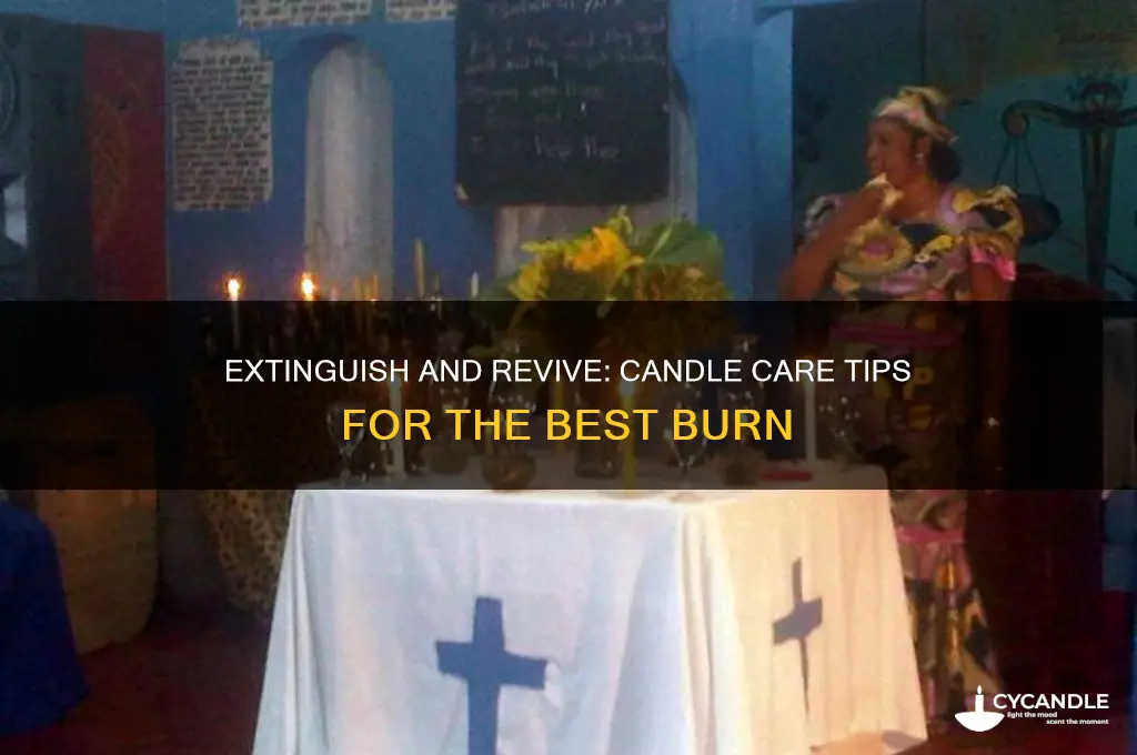 what to do when candle is dying