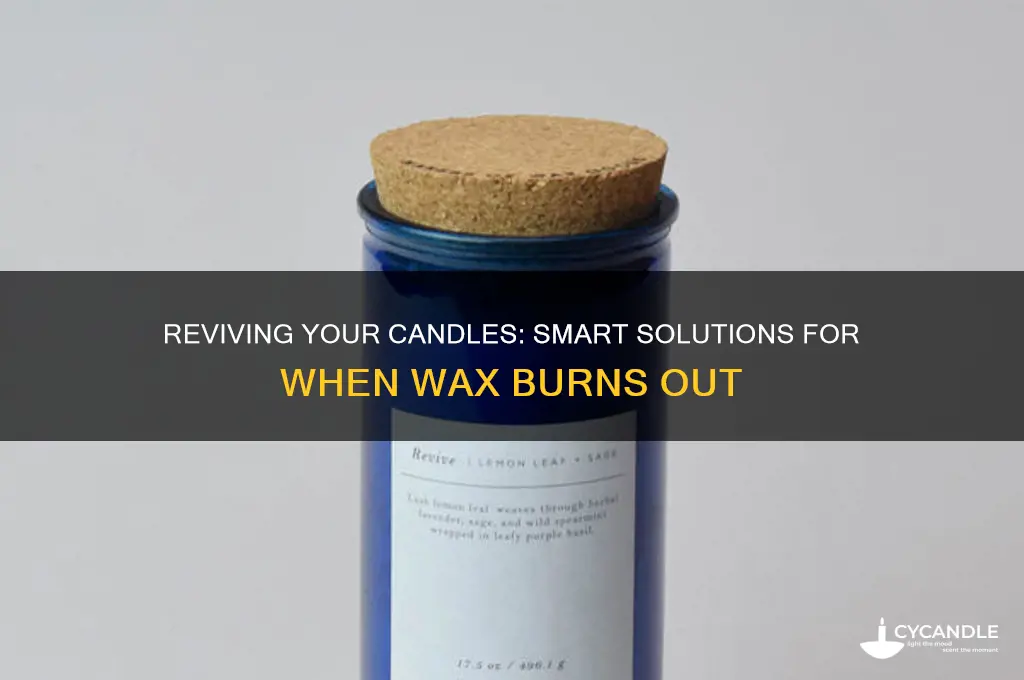 what to do when candles burn up