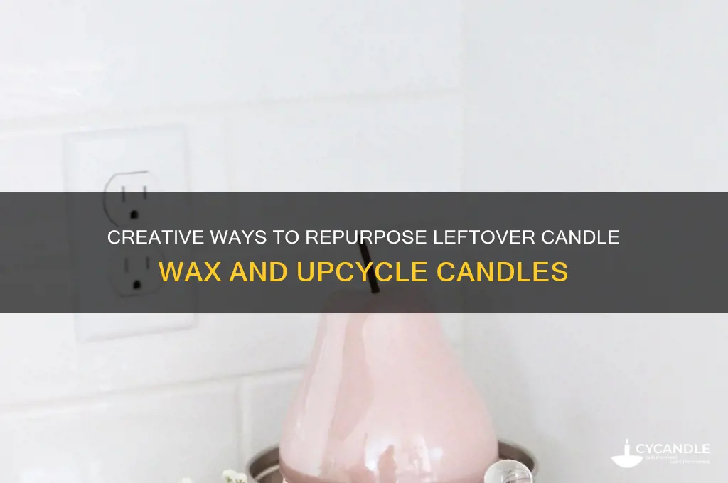 what to do when candles up and leftover wax
