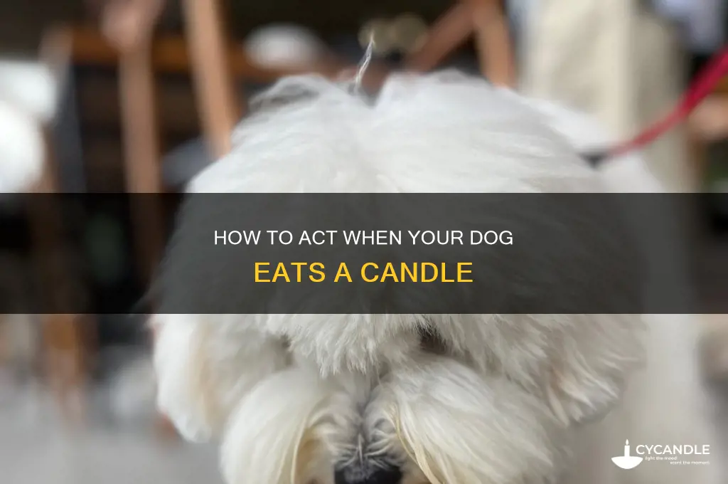 what to do when your dog eats a candle