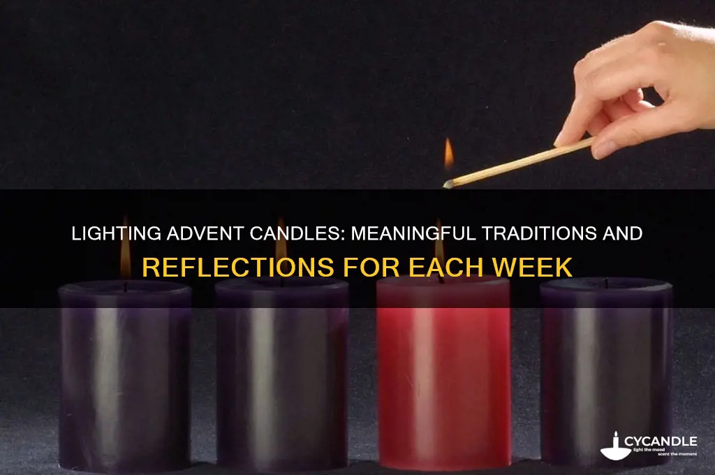 what to do while turning on advent candles