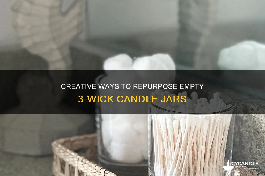 what to do with 3 wick candle jars