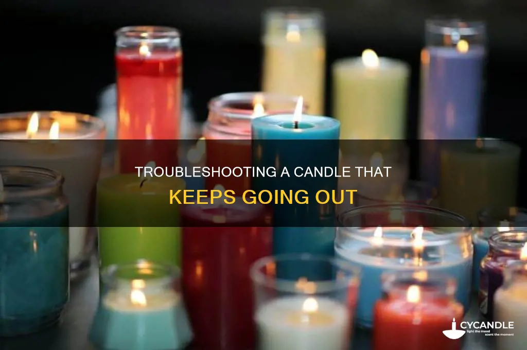 what to do with a candle that keeps going out
