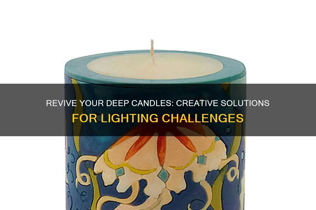 what to do with a candle too deep to light
