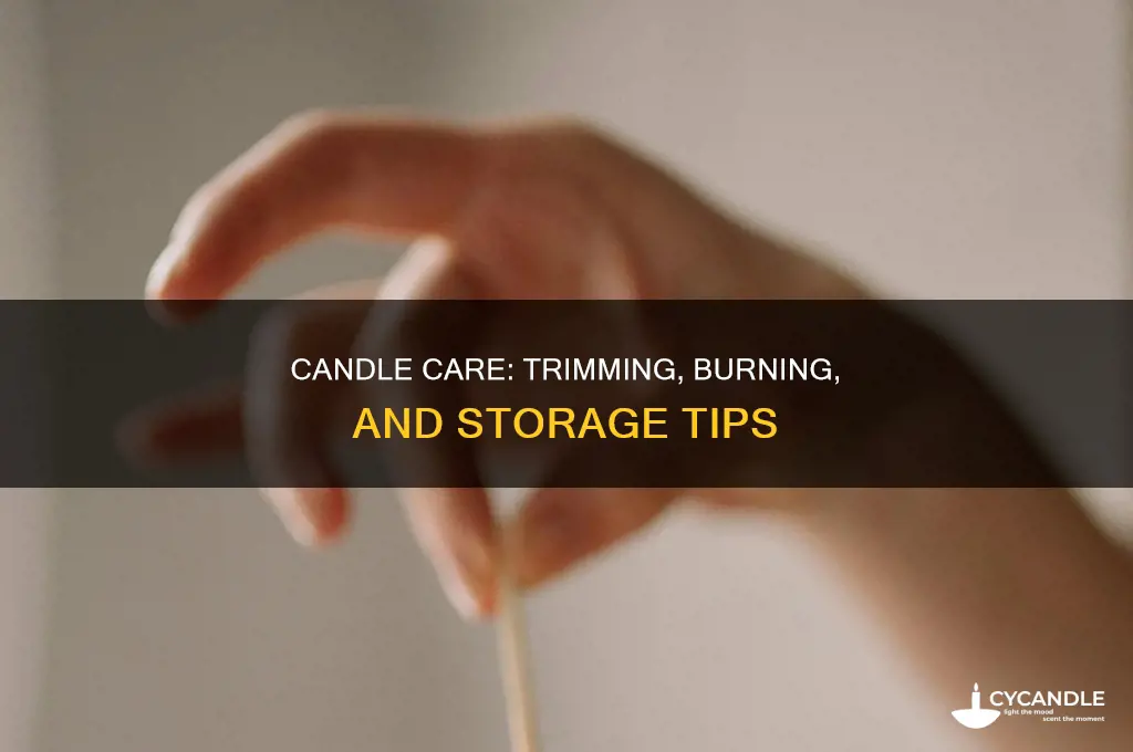 what to do with a new candle