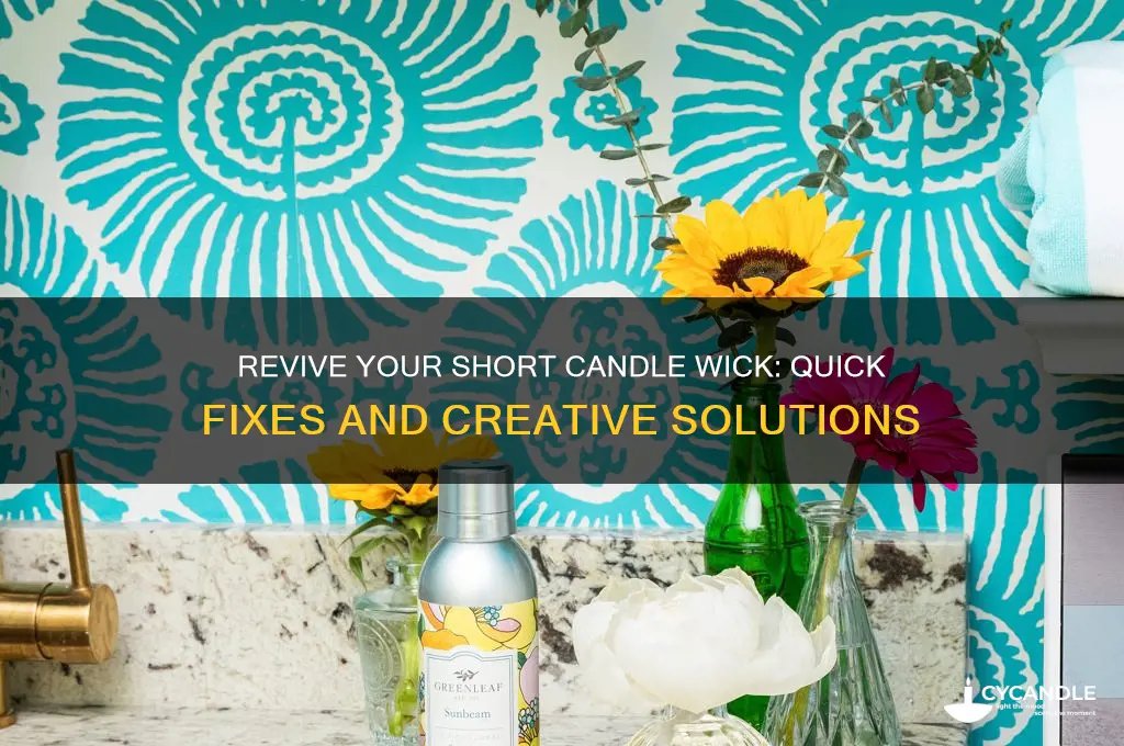 what to do with a short candle wick