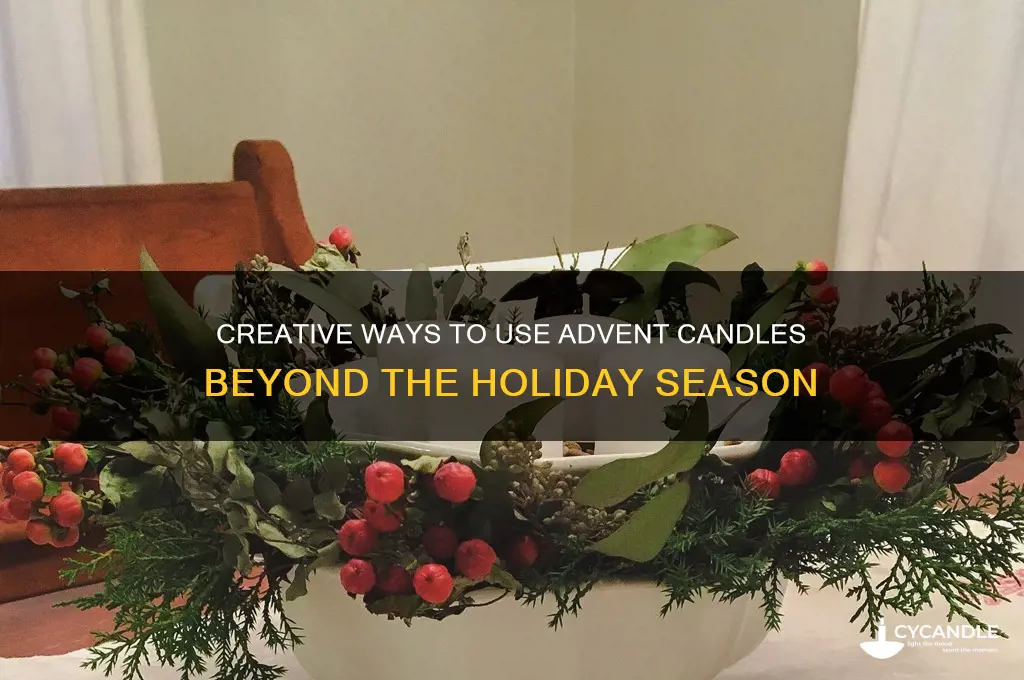 what to do with advent candles