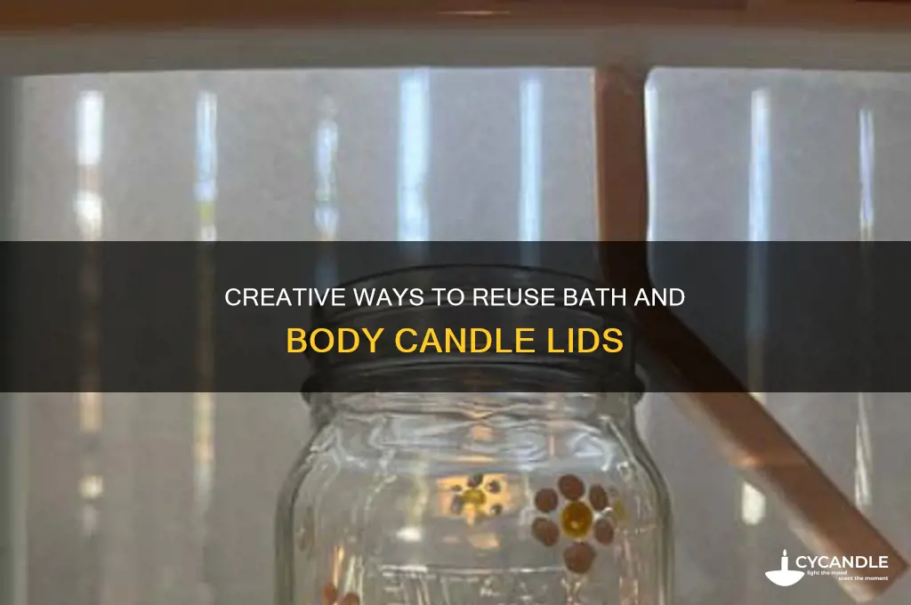 what to do with bath and body candle lids