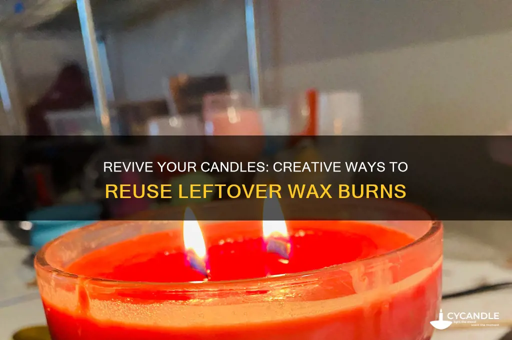 what to do with candle wax burn