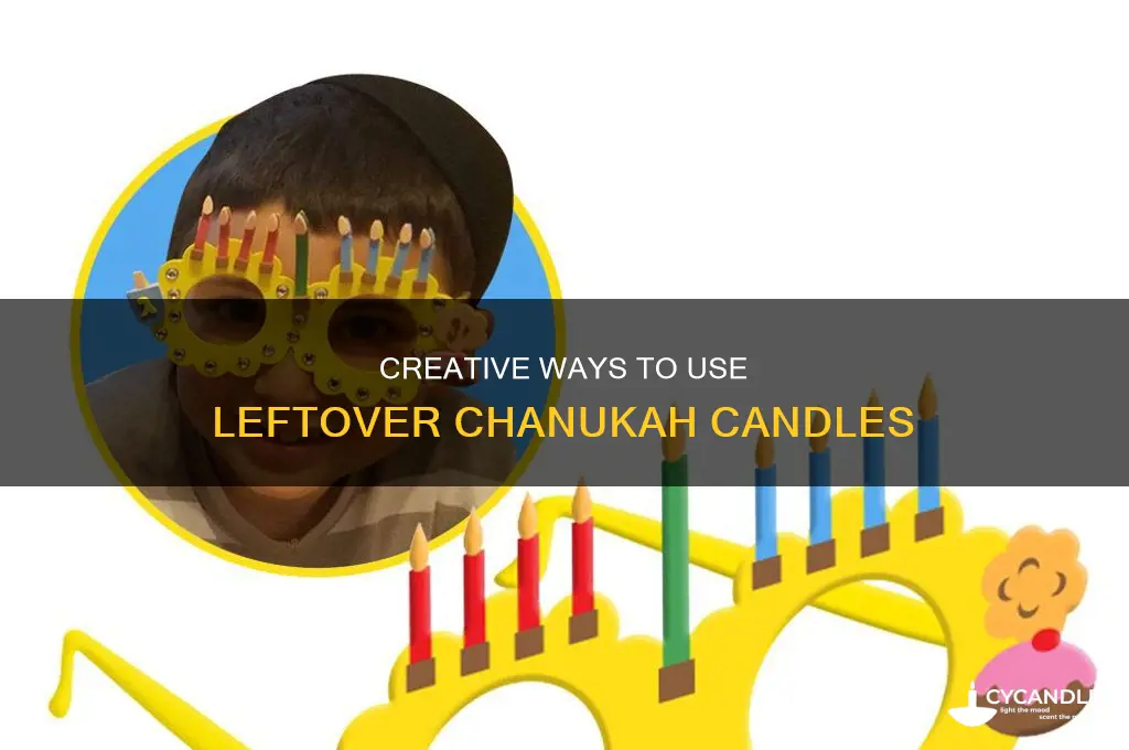 what to do with chanuka candles no menorah
