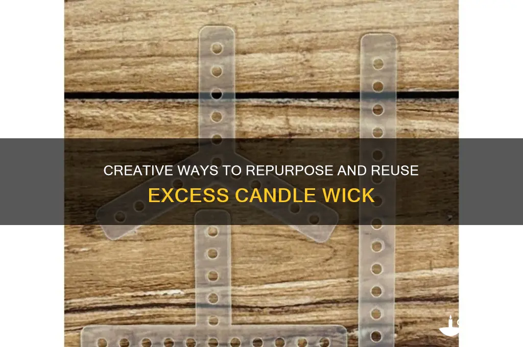 what to do with excess candle wick