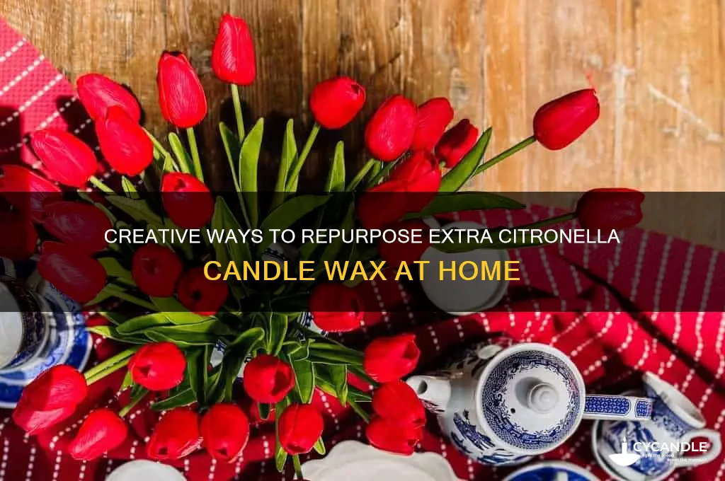 what to do with extra wax from citronella candles