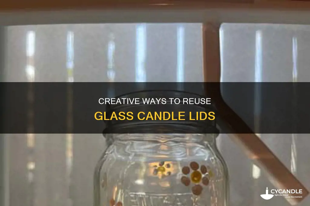 what to do with glass candle lids