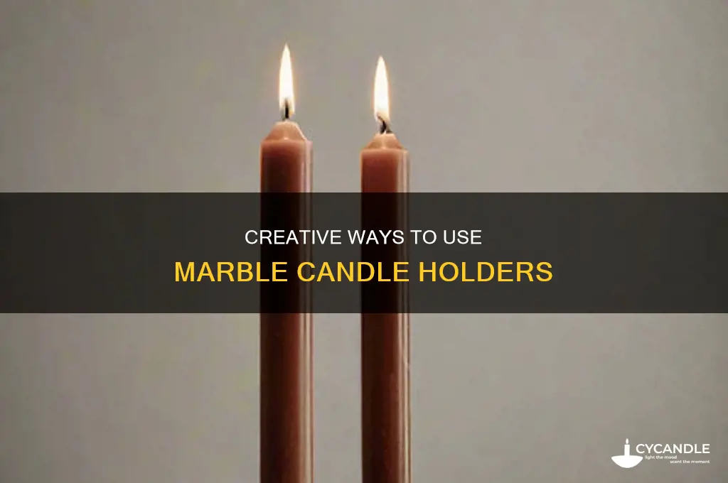 what to do with marble candle holder