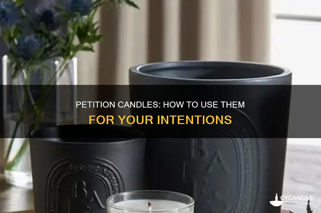 what to do with petition come to me candle